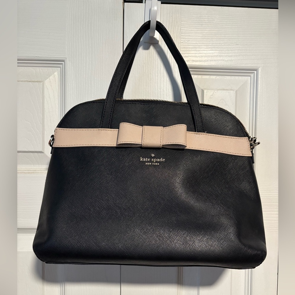 Kate Spade Kirk Park Julita Bow Saffiano Leather Satchel Purse